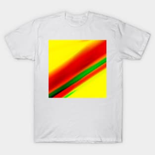 red yellow green abstract texture T-Shirt